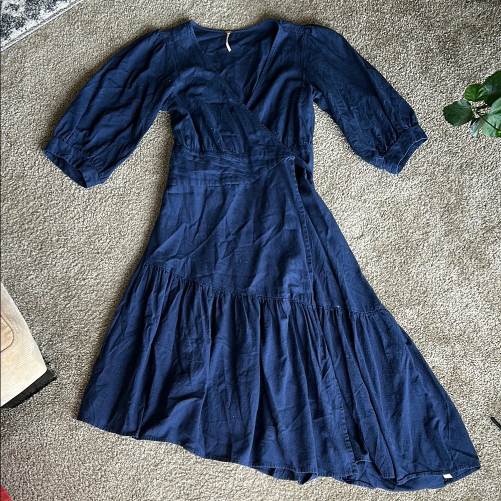 Free People Asymmetrical Wrap Dress